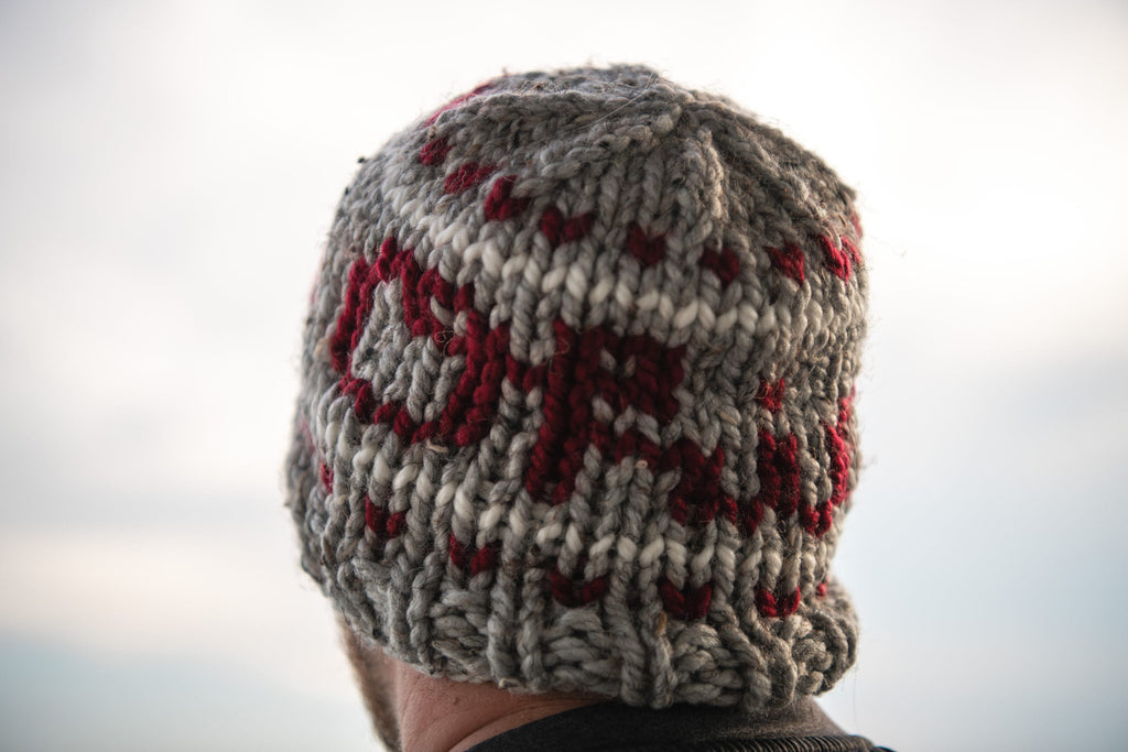 Ohio State Hand Knit Hat - Script Ohio Beanie