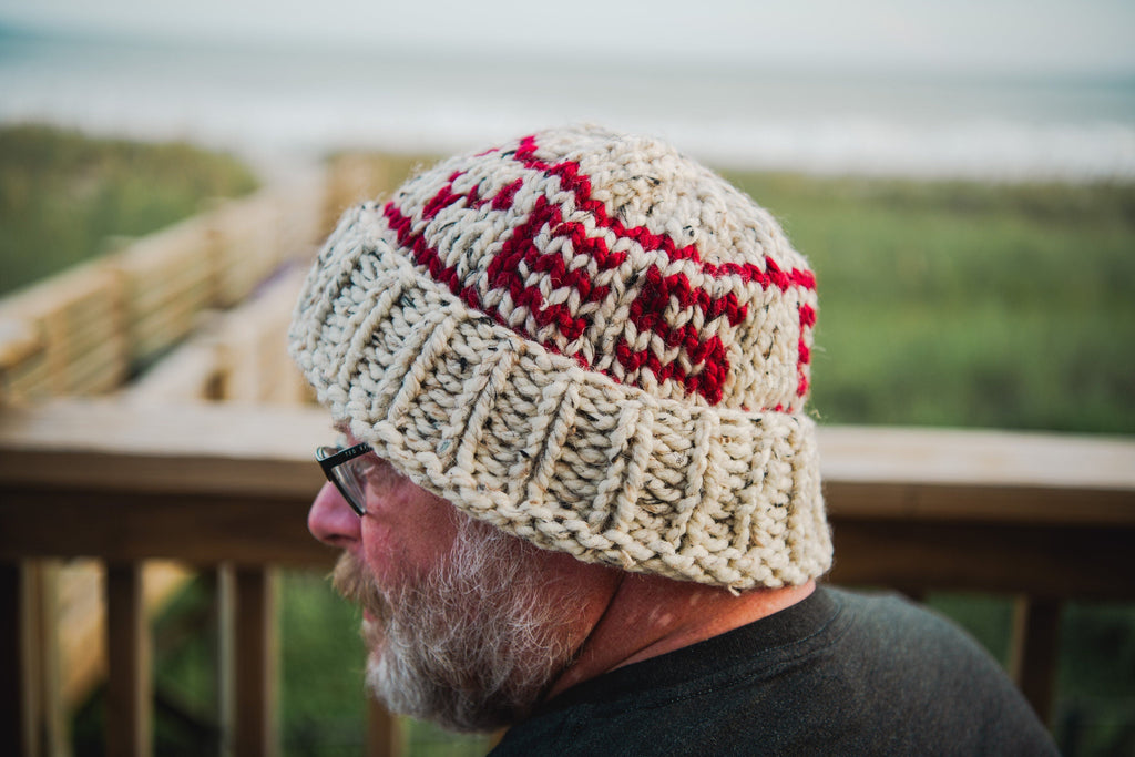 Ohio State Chunky Knit Folded Brim Hat for Winter 