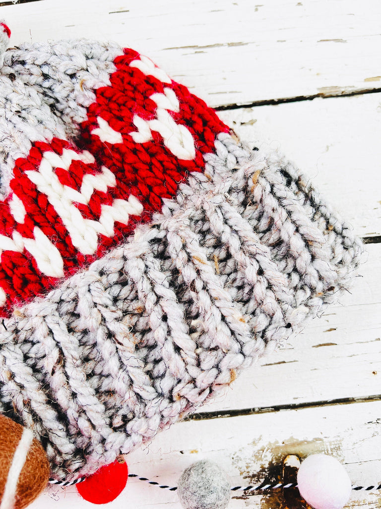 Ohio State Knit Winter Hat Folded Brim Beanie - Adult Large