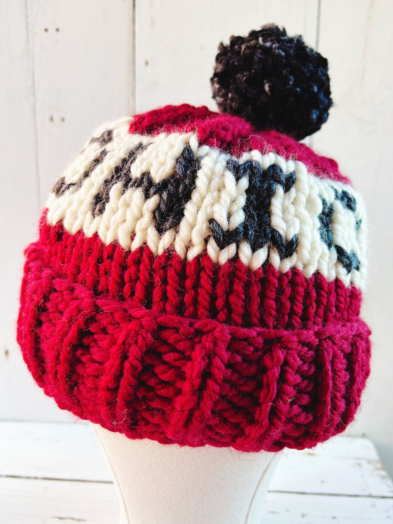 Ohio State - Chunky Knit Folded Brim Hat