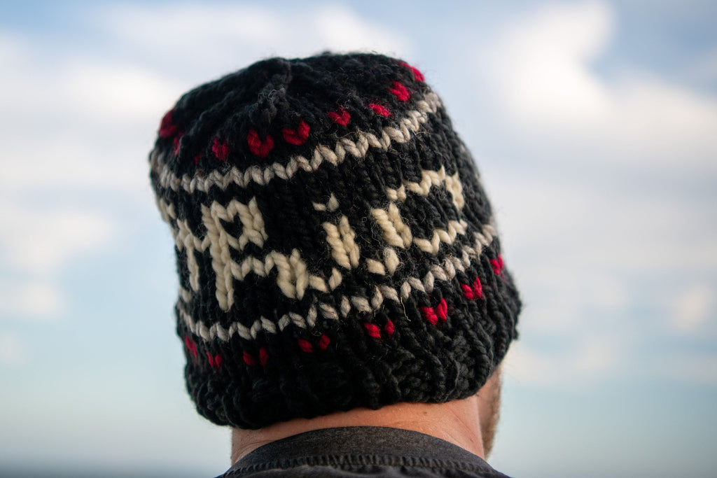 Ohio State Knit Hat With Script Ohio Design Beanie