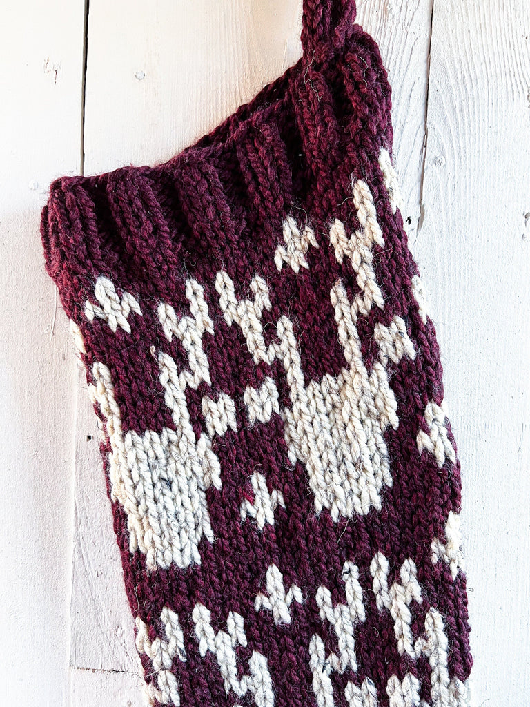 Hand-Knitted Fair Isle Christmas Heirloom Stockings