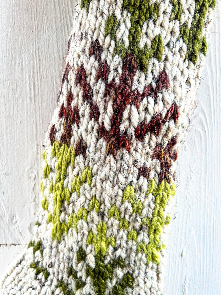 Ready To Ship Christmas Tree Knit Stocking