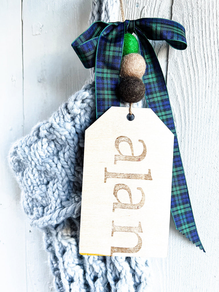 Ready To Ship Stockings - Personalized Stocking Tags