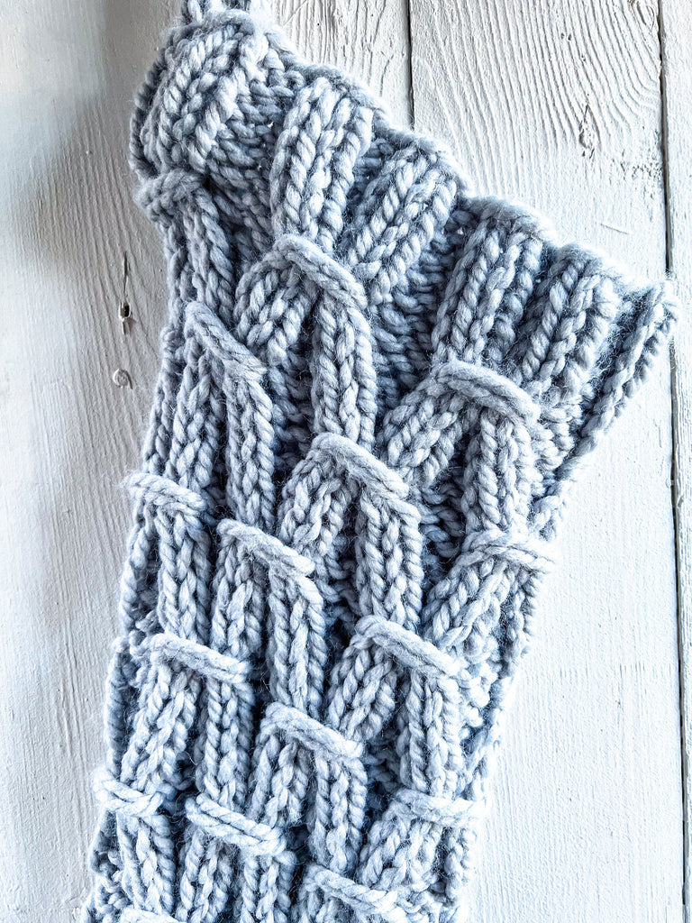 Ready To Ship Stockings - Personalized Cable Knit Stockings 