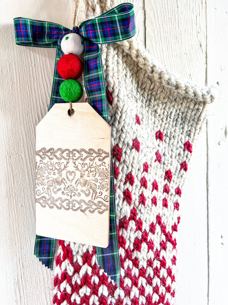  Hand Knit Personalized Christmas Stocking