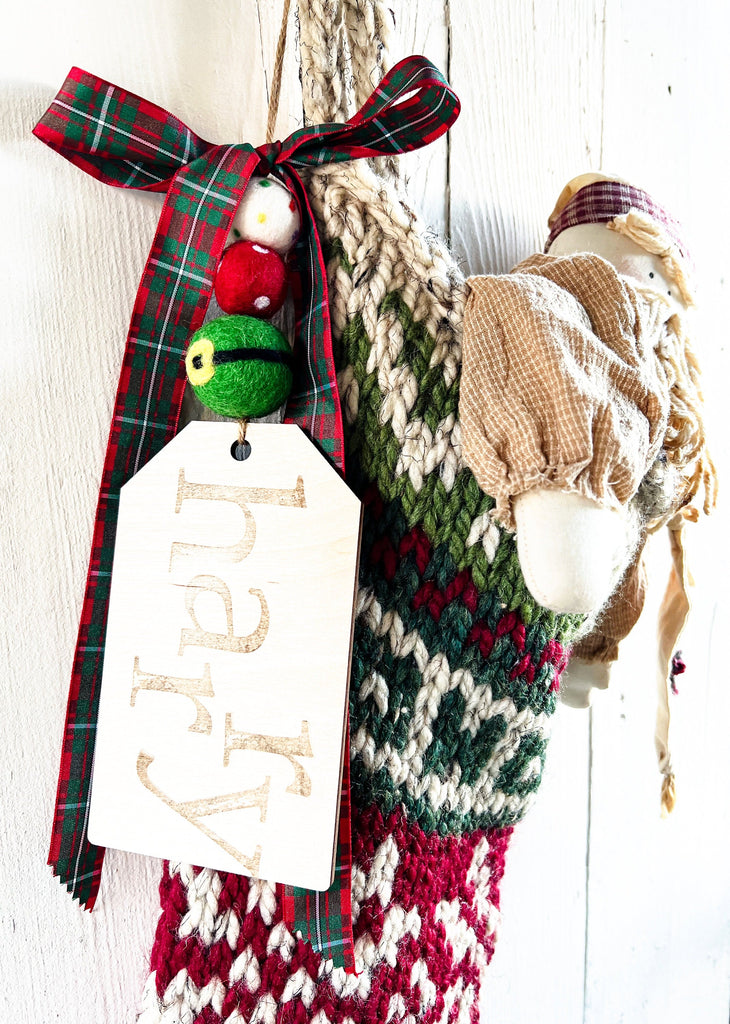 Chunky Knit Christmas Stocking - Personalized Heirloom