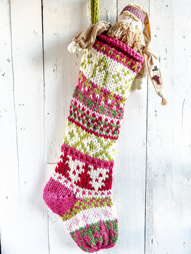 Custom Stocking - Chunky Hand Knit Holiday Stocking