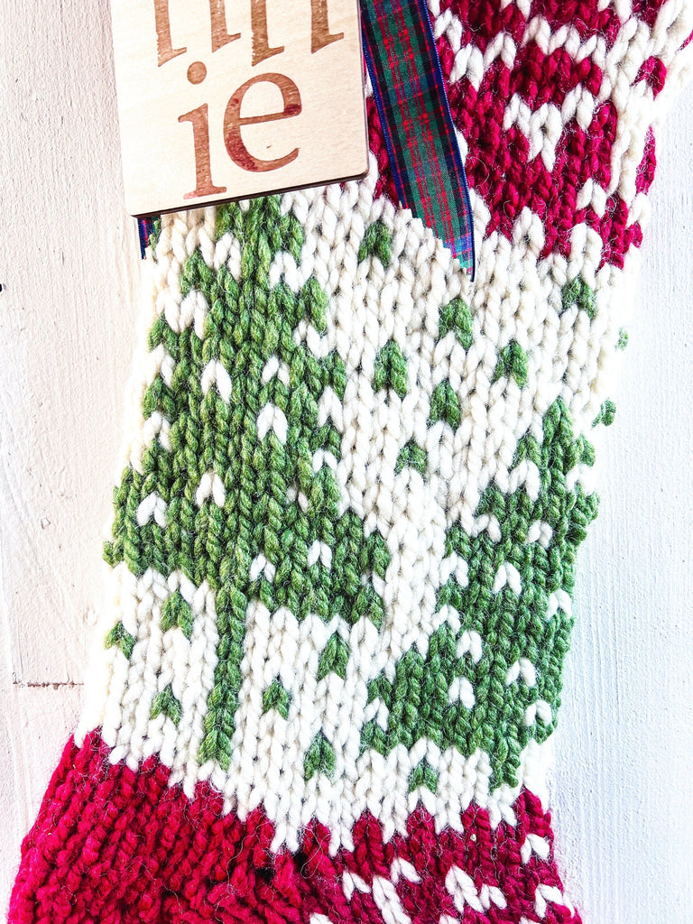 Personalized Knitted Monogrammed Christmas Stockings