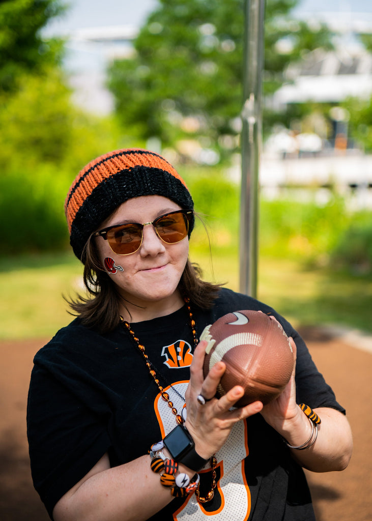 Cincinnati Football - READY To SHIP Hats - orange and black